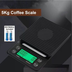 Coffee Scale Espresso Kitchen Baking Digital Weighing Timer Tare Function Scale Accuracy 0.1 gram to 5000 gram