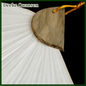 Deeke 1 chiếc quạt giấy cầm tay thanh lịch gấp gọn màu trắng ủng hộ tiệc cưới