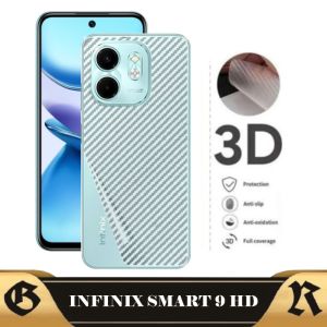 Garskin Carbon INFINIX SMART 9 HD Pelindung Layar Belakang
