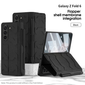 New Rotary Card Case For Samsung Z Fold 6 5 Case Creative Business Multi-Function Card Case Folding Case For Samsung Galaxy Z Fold5 Fold6 Leather Case With S Pen Holder With Pen