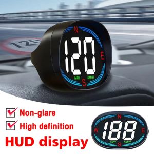 MING1996 พลักแอนด์เพลย์ GPS HUD Car Head Up Display เข็มทิศสำหรับเข็มทิศ สัญญาณเตือนความเร็วเกิน เครื่องวัดความเร็วรถแบบดิจิตอล พลาสติกทำจากพลาสติก สากลสากลสากล เครื่องวัดความเร็วรถ พอดีกับรถทั้งหมด
