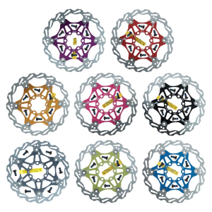 Mountain Bike Disc Brake Rotor Set with Installation Screws Hydraulic Brake Disc for Smooth Cycling