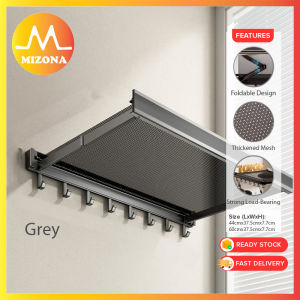 MIZONA Retractable Drying Rack Foldable Bathroom Hanging Towel Clothes Rack Multifunctional Indoor Folding Telescopic Drying Shoes Rak Lipat Pengering Kasut Pakaian