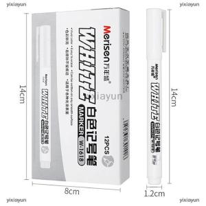 [COD] yixiayun Permanent Oily White Markers Pens Waterproof Tire Painting Graffiti Environmental Gel Pen Notebook Drawing Supplie