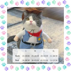 【Special offer】 Whisker Cartoon Dog Cowboy Riding Dress Up Cospaly Halloween Dog Clothes Puppy Hoodie Cat Transformation Outfit Pet Supplies Costumes