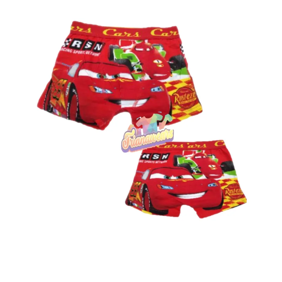 Cars Lightning McQueen Boxer Brief for Kids character Cotton printed boxer  for baby boy #trianawears