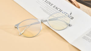 FONEX Anti Blue Light Blocking Glasses Women New Retro Round UV Filter Eyestrain Radiation Rays Bluelight Blocking Eye Protection Computer Gaming Eyeglasses Men Blue Red FAB016