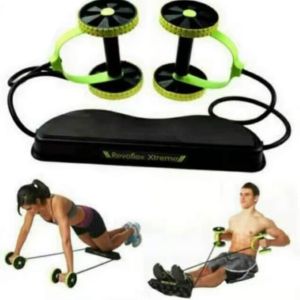 Revoflex Xtreme Roller Abdominal Wheel Abs Trainer Exercise Work Out Gym Abs Rollers Fitness Equipment