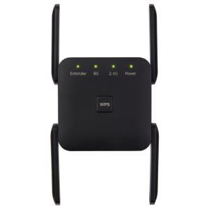 【SG Stock】5G WiFi Repeater Wifi Amplifier Signal Wifi Extender Network Wi fi Booster 1200Mbps 5 Ghz Long Range Wireless