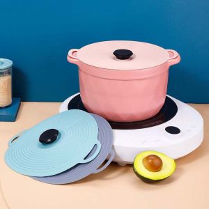 JIAOD Silicone Universal Home Fresh Keeping Multifunctional Pan Lid Cookware Cooking Tool Food Fresh Cover