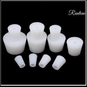 Badao จุกปิดขวดไวน์สำหรับใช้ในบ้านปลั๊กซิลิโคนทรงกรวยมีรูเดียวสำหรับวาล์วระบายฟองอากาศ