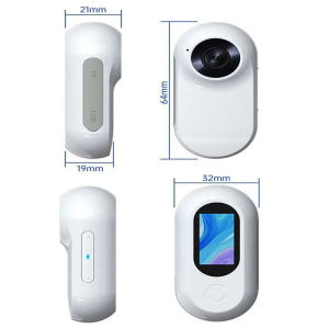 Mini Action Camera For Vlogging 360 Action Anti Shaking Small Camera 1080P Full HD Head Mounted Magnetic Attraction Motion Camera Large Capacity Battery Support OTG Connection Mobile Phone ﻿Lightweight Travel Camera For Outdoors Motorcycle Waterproof