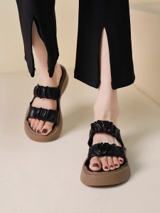 COD Sandal Wedges Selop Fashion Wanita Import Premium SSK 453