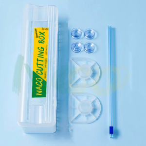 Cling Wrap Cutting Box Catering Film With Sliding Cutter Cling Wrap Cutter Food Wrapping Plastic Dispenser Film Cutter Box Food Wrapping Pembalut Plastik Makanan Crystal Wrap 保鲜膜切割器