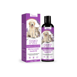 Yegbong Pet Shampoo Dog And Cat Shower Gel Pet Shower Gel Sterilization Deodorant Gentle Lavender fragrance  Pet Cat Bath Bichon Bear Teddy Golden Retriever Cat Special Shampoo Bath Supplies（100ml)