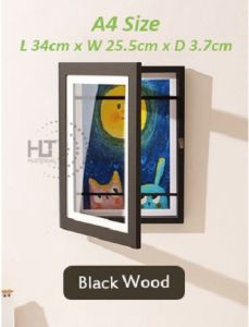 Kids Art Frames A3 A4 Size Crafts Front Opening and Changeable Children Projects Art Display Drawing Portfolio Storage 儿童油画储存盒