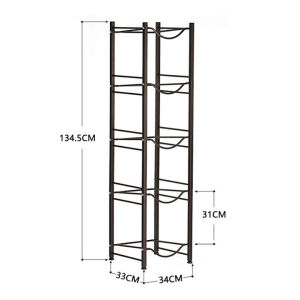 3/4/5 Layer Floor Water Bucket Shelf Water Gallon Rack Water Dispenser Stand Water Container Organizer Rack for Office House Use