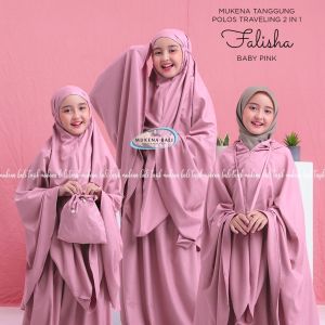 MUKENA ANAK TANGGUNG TRAVELING POLOS FALISHA 2 IN 1 / ARUNIKA TANGGUNG KATUN PREMIUM