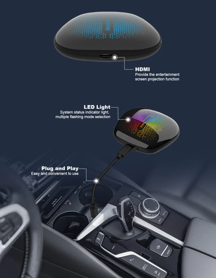 BW550M CarPlay AI Box Android 13 System Car Auto Adapter 4G Wifi