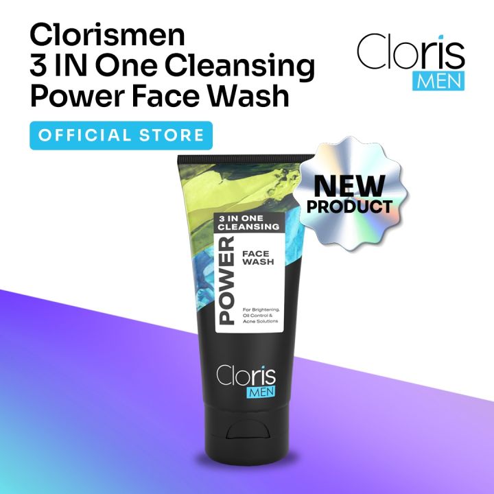 Clorismen 3 IN One Cleansing Power Face Wash 100g Lazada Indonesia