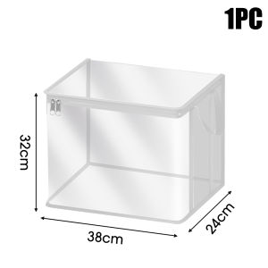 Sách không thấm nước Hộp ký túc xá sinh viên lớp học cuốn sách tổ chức trong suốt có thể gập lại hộ gia đình lưu trữ hộp