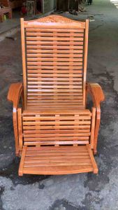 Ghế lười gỗ hương đá 3 dây rộng 85