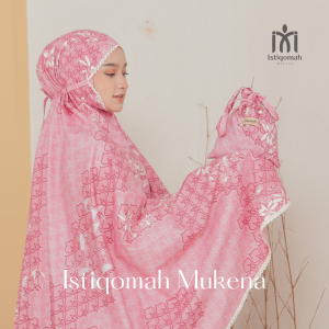 ISTIQOMAH - Mukena Traveling Dewasa Pouch Motif 2in1 Resleting Katun Premium Flora Series