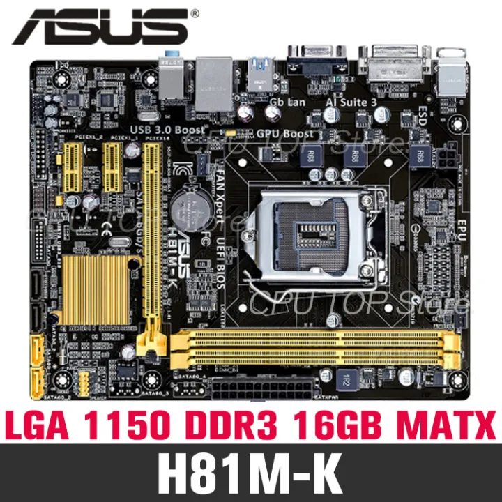 For ASUS H81M-K H81M-E H81M-D LGA 1150 Motherboard DDR3 Intel H81