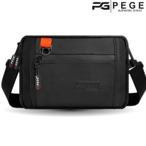 Tas Selempang Pria Polos Waterproof Antiair PEGE Bavel Slingbag Model 3in1 Bisa Slempang Handbag Pouch - PG 9012
