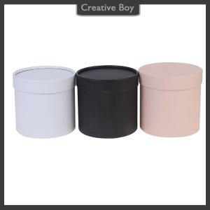 [Creative] 1 PC Round Flower Paper Boxes Hold The Bucket Gift Packaging Box Party Gift Box