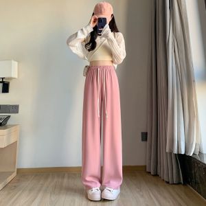 Quần Ống Rộng Nữ Suông Mẫu Mới Vải Chéo Hàn Mịn Mát Thời Trang phong cách trẻ trung