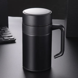 BATHI Botol Minum Tumbler Termos Air 400ml Saringan Teh Stainless Steel 304