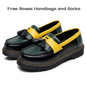 Dr.Martens Leather Shoes For Men Genuine Leather Loafers For Men  Slip On Casual Shoes Rubber Shoes School Shoes For Men