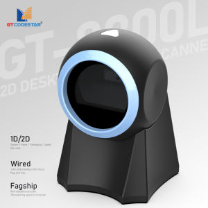 GTCODESTAR GT-8800L 2D Desktop Wireless USB QR Code Reader Omni-Directional Scanner for Supermarkets Tables Superstar Barcode Scanner