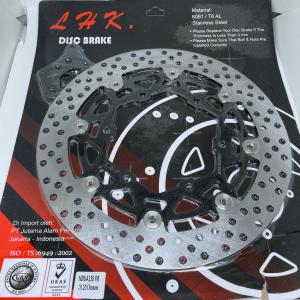 DISC PIRINGAN CAKRAM DEPAN NINJA 150RR LEBAR 320MM LHK PLUS BREKET FULL CNC