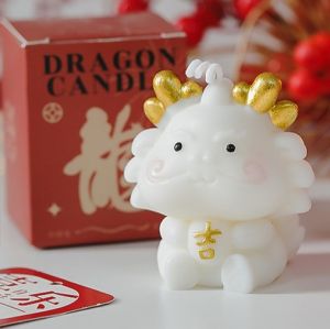 Nến thơm bé rồng may mắn phú quý tài lộc 87g decor trang trí làm quà tặng