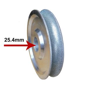 Cornerr 150mm Diamond Grinding Wheel Disc Round Bead Groove Surface Shaping Machine for Jade Agate Water Mill Forming Wheel Polishing N7Y3P