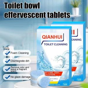 16Pcs Toilet Cleaner Deodorizer Toilet Bowl Cleaning Tablet Effervescent Tablet Pembersih Mangkuk Tandas