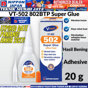 VTECH VT-802 NIPPON Lem Alteco Lem Korea Super Glue Instant Glue Instan Adhesive 20 Gram VT802 / 502