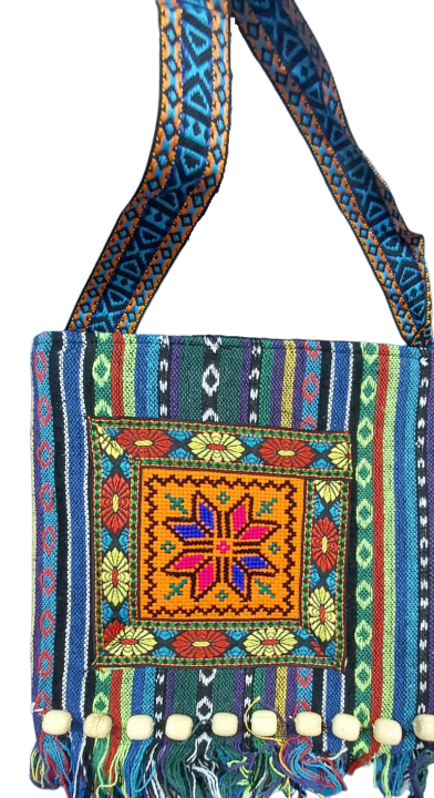 Maartshe Bohemian Oriental Shoulder Bag Woven Embroidered Ethnic
