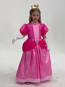 Halloween Peach Princess Dress Peach Dress Childrens Girls Dress peach Biqi Collaboration Dance Party