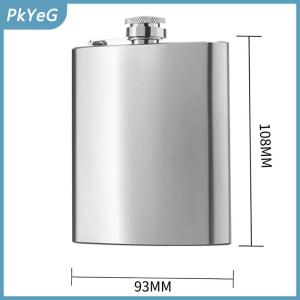 PkYeG 1 4 5 6 7 8oz xách tay mini thép không gỉ rượu Hip Flask cho rượu Chai du lịch Whisky chai Mug Flask