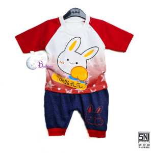 BOBOBAM BAJU BAYI PEREMPUAN SETELAN ANAK CEWE LUCU STELAN CEWEK 6 12 BULAN CANTIK TRENDY KEKINIAN TANGAN PANJANG SEPEREMPAT LUCU KELINCI