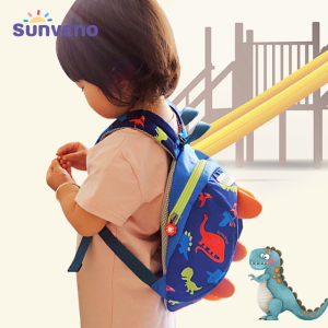SUNVENO Cute Cartoon Toddler Baby Harness Backpack Leash Safety Anti-lost Backpack Strap Walker Dinosaur Safety Leash Backpack