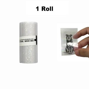 NEXASHOP Glossy Finish Thermal Printing Paper Transparent Adhesive Backing Adhesive Label Roll Roll Format Clear Label Paper For Mini Printers