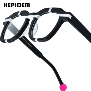 HEPIDEM Acetate Gọng kính Nam Giới 2025 Mới Cổ Điển Retro Kính mắt dáng vuông Phụ Nữ Quá Khổ thời trang đẳng cấp thương hiệu nổi tiếng Thiết Kế Nerd Kính kính mắt cho mắt 9358