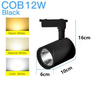 LED Track Light COB 12W 20W 30W 40W Led Track Lighting Rail Lamp 220V Spotlights for Clothing Store Art Shop Exhibition Led Spots Lights for Home Room Store Shop