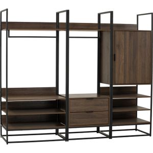 MADE IN MALAYSIA IGREEN HOME FURNITURE CAPRI OPEN WARDROBE SOLID PERABOT RUMAH PREMIUM QUALITY MURAH 家具