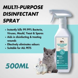[TERMURAH] MULTI-PURPOSE DISINFECTANT SPRAY 500ml Rabbit Guinea Pig Hamster Chinchilla Anti Virus 兔子 天竺鼠 龙猫 仓鼠 消毒喷雾