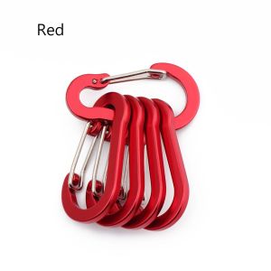 MADEWITH 5pcs Multi-Use Outdoor Backpack Carabiner Keychain Fishing Hook Lock Buckle Snap Clip
